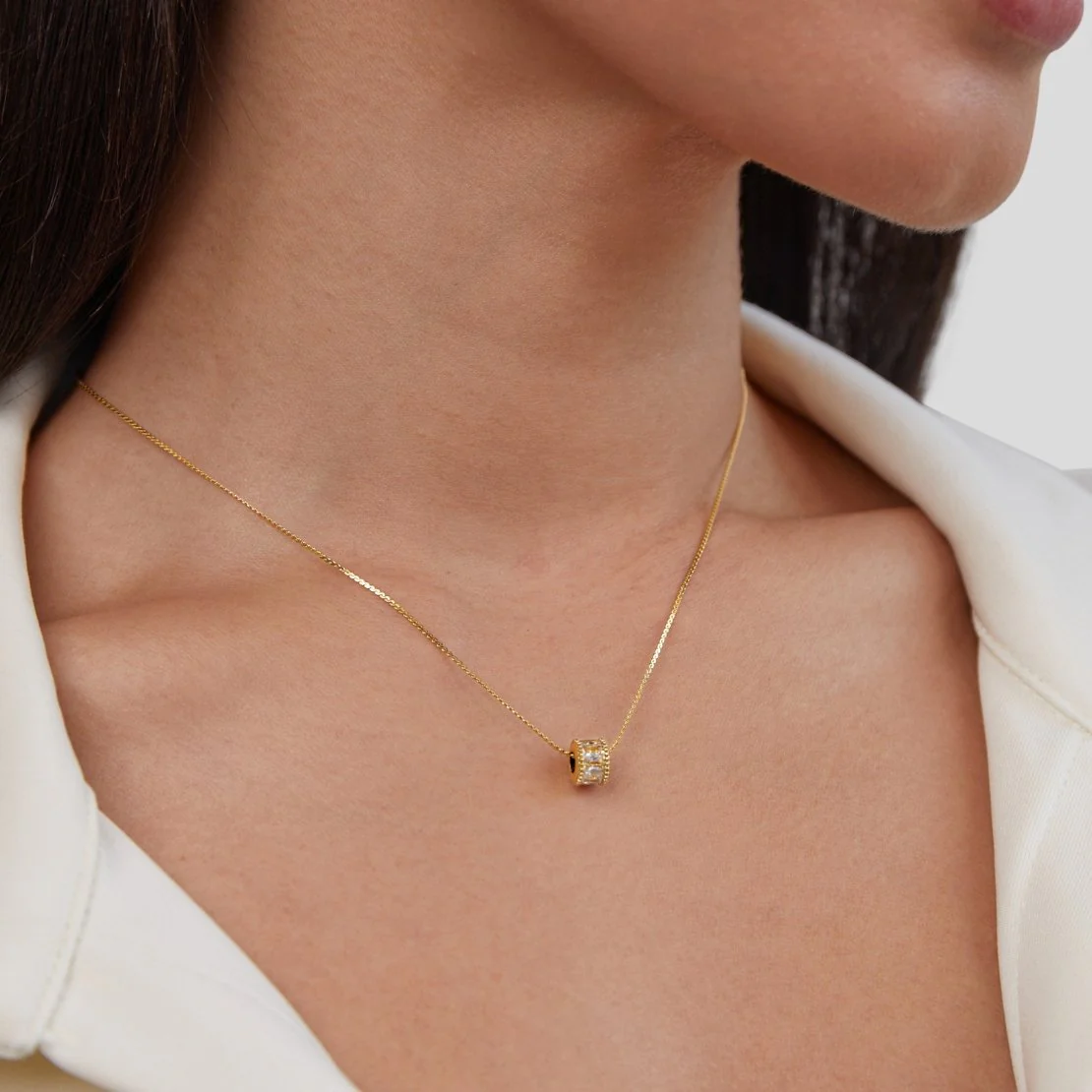 Gigi Crystal 18K Gold Necklace - Image 7