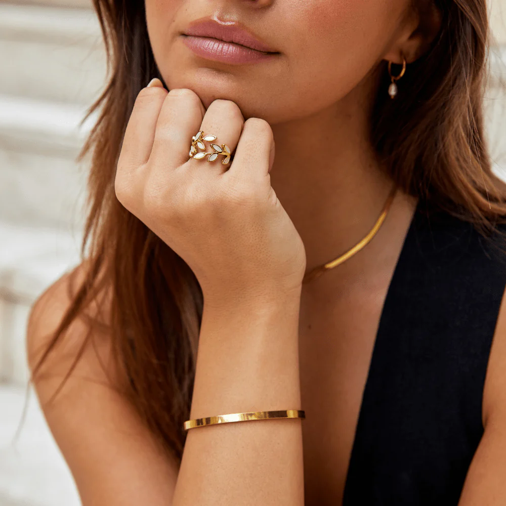 Gold Leaf Ring - Image 6